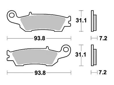 TRW bremseklodser mcb 791 bremseklodser sinter mcb 791 si