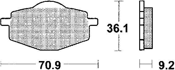 TRW bremseklodser mcb 539 bremseklodser sinter mcb 539 si