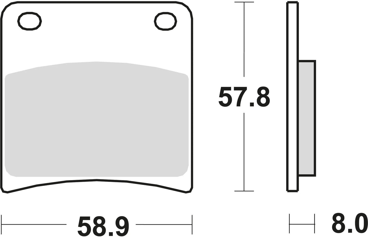 TRW bremseklodser mcb 591 bremseklodser sinter mcb 591 sv