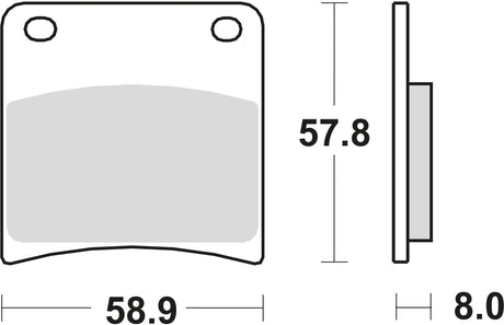 TRW bremseklodser mcb 591 bremseklodser sinter mcb 591 sv