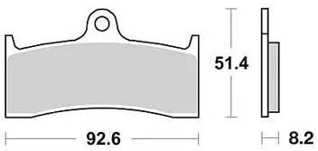 TRW bremseklodser mcb 660 bremseklodser sinter mcb 660 sv