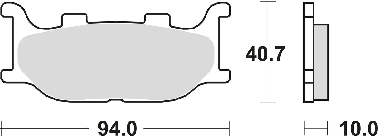 TRW bremseklodser mcb 666 bremseklodser sinter mcb 666 sv