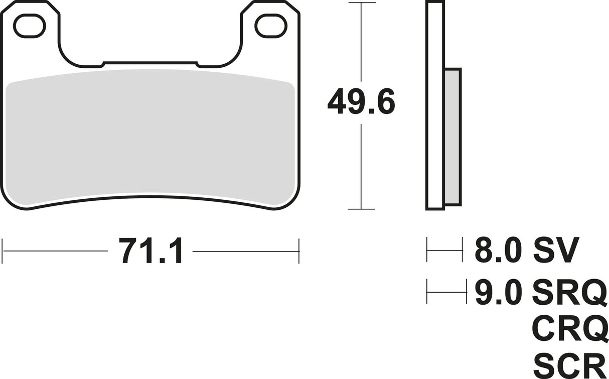 TRW bremseklodser MCB 752 bremseklodser carbon MCB 752 CRQ