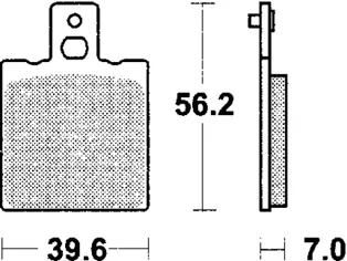 TRW bremseklodser mcb 75 bremseklodser sinter mcb 75 si
