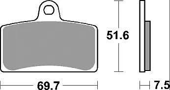 TRW bremseklodser mcb 780 bremseklodser sinter mcb 780 sv