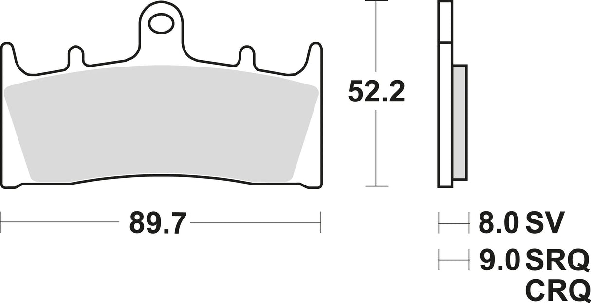 TRW bremseklodser mcb 659 bremseklodser sinter mcb 659 trq