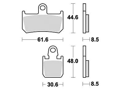 TRW bremseklodser mcb 795 bremseklodser sinter mcb 795 trq