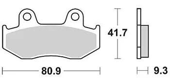 TRW bremseklodser MCB 685 bremseklodser Sinter MCB685SRM