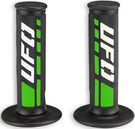 Ufo plast griffgummi trax gummigreb par ufo sort hvid grøn