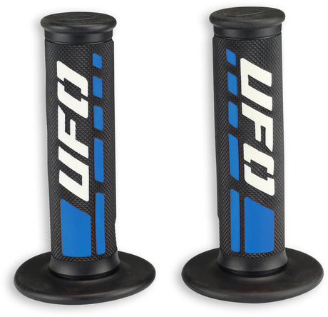 Ufo plast griffgummi trax gummigreb par ufo sort hvid blå