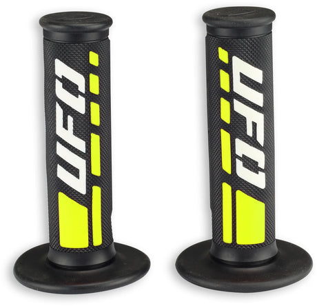 Ufo plast griffgummi trax gummigreb par ufo sort hvid gul