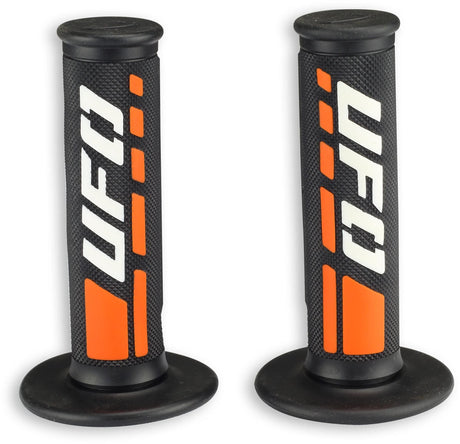 Ufo plast griffgummi trax gummigreb par ufo sort hvid orange