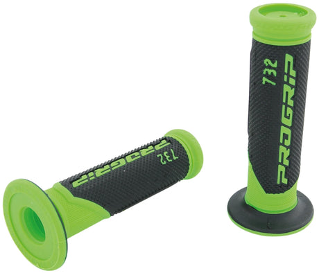 Progrip gummihåndtag 732 gummigreb 732 gn sw 125mm lukket fluo