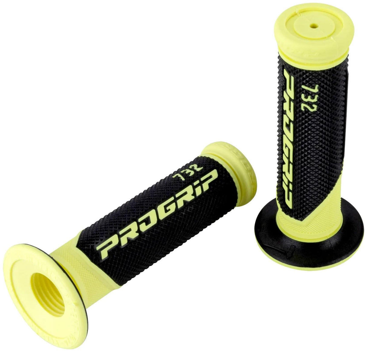 Progrip gummihåndtag 732 gummigreb 732 ge sw 125mm lukket fluo