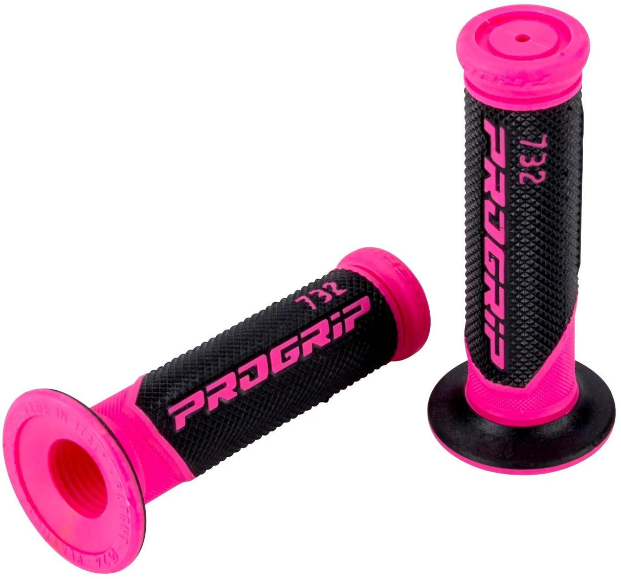 Progrip gummihåndtag 732 gummigreb 732 fux sw 125mm lukket fluo