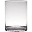Hakbijl glas cylinder vase sodavand bobler glas ø19xh25cm