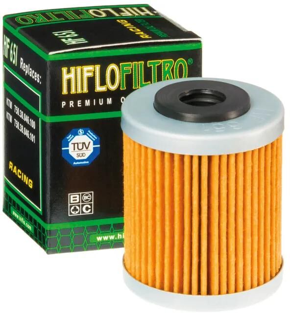 Hiflofiltro oliefilter oliefilter hf 651