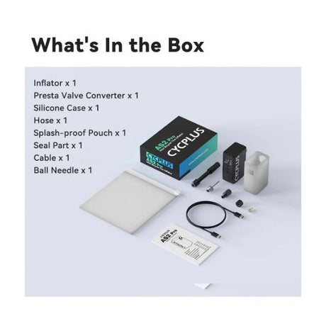 Cyclplus elektrisk batteripumpe as2 pro - sort