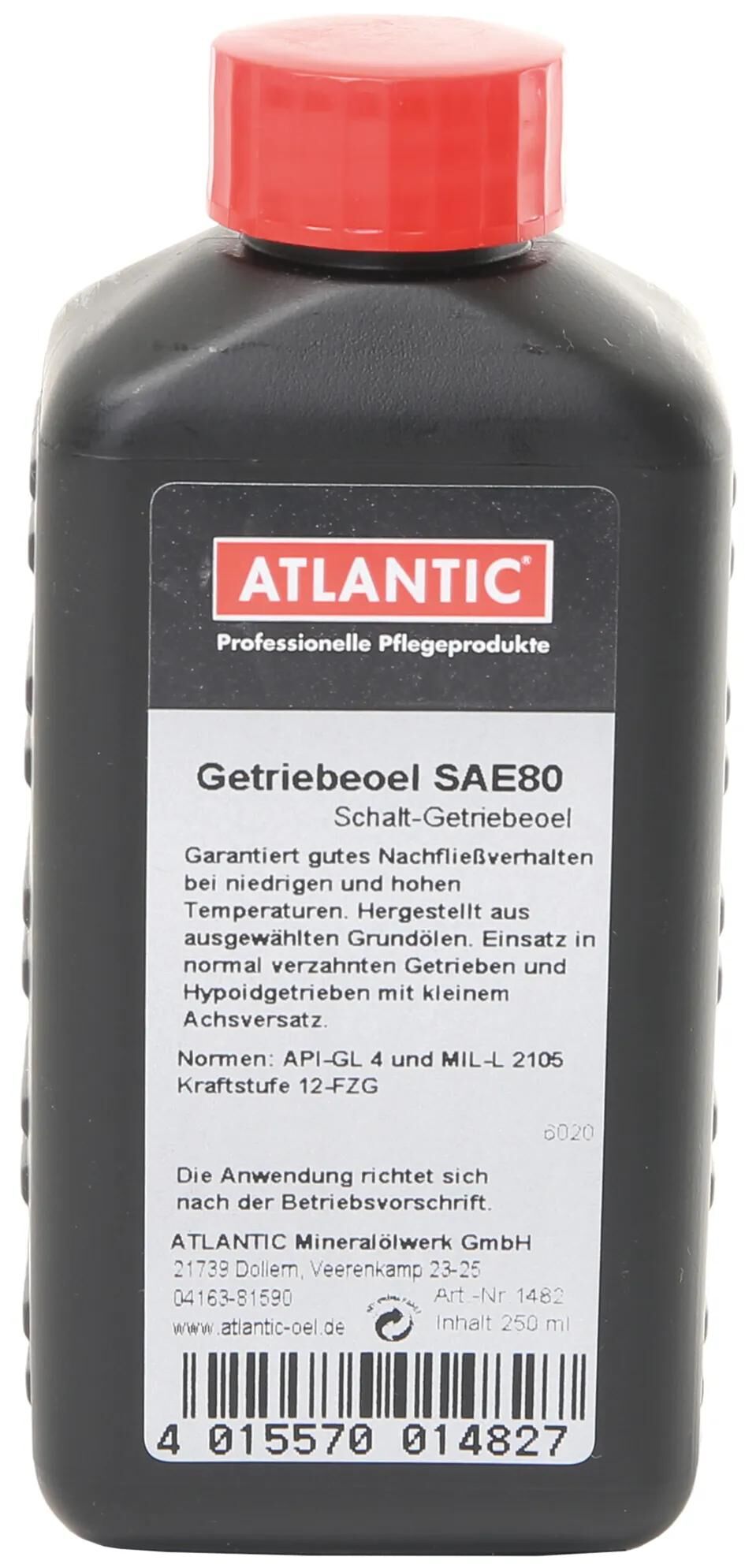 Atlantic transmission oil sae 80 gear oil sae 80 250 ml