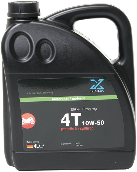 Spec-x motoroliecykel 4t racermotorolie 4t 10w-50 raci 4l cykel