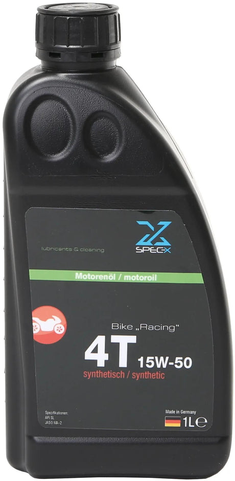 Spec-x motoroliecykel 4t racermotor 4-takts motorolie 15w-5 1l cykel