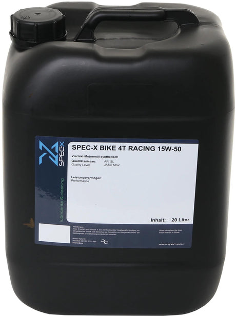Spec-x motoroliecykel 4t racermotor 4-takts motorolie 15w-5 20l cykel