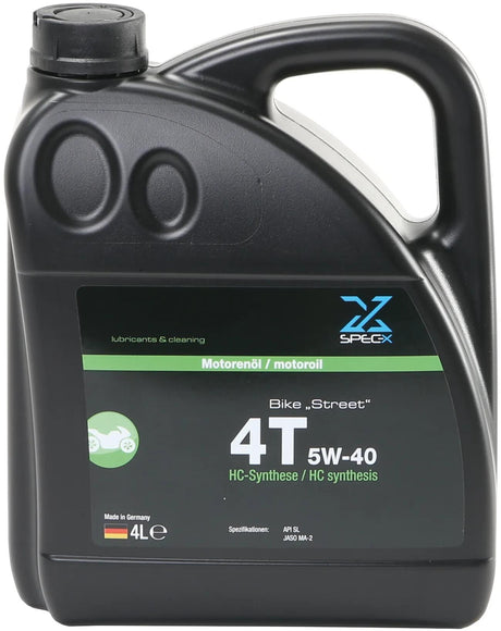 Spec-x motoroliecykel 4t street motorolie 4t 5w-40 stree 4l cykel
