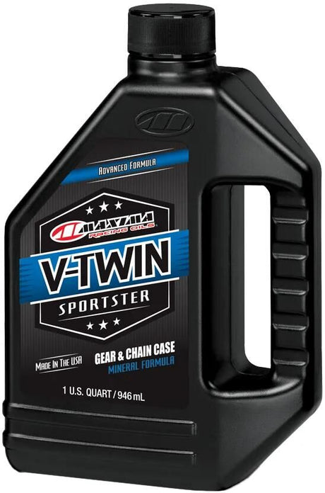 Maxima racing olier getriebeöl v- twin sportster gear kædekasse olie 85w gear olie 85wt maxima 946ml v-twin sportster