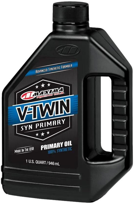 Maxima racing olier getriebeöl v- twin syntetisk primær olie 80w drivolie 80wt maxima 946ml v-twin fuld