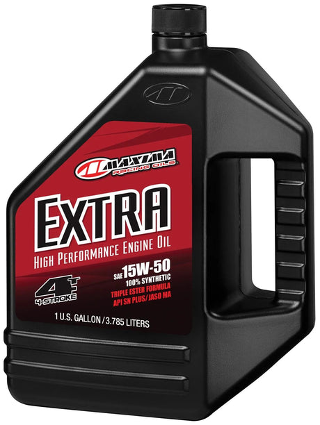 Maxima racing olier motorolie ekstra 100% syntetisk 4t motorolie 4t 15w-50 maxima 3.785l ekstra