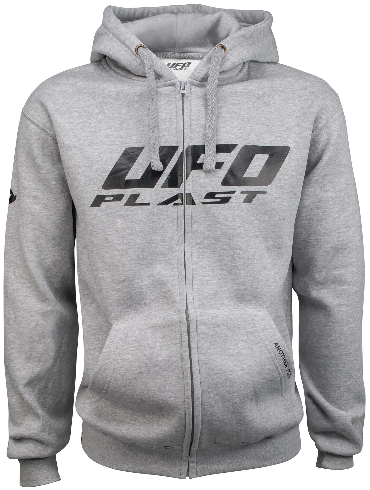 Ufo tissejakke hættetrøje sweatshirt ufo grå gr. l