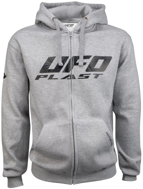 Ufo tissejakke hættetrøje sweatshirt ufo grå gr. l