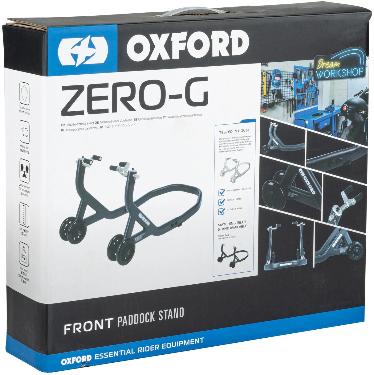 Oxford monteringsstand nul-g samlingstest. zer front sort