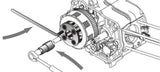Bikeservice cupplungshalteschlüssel holding force kobling bst 4pin