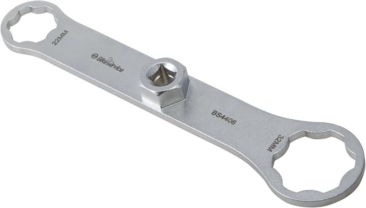Bikeservice gabelkapschlüssel schl gaffelkappe bst 22x32mm 6knt