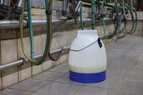 Kerbl produkter mælkespand halvgennemsigtig blå 30 liter