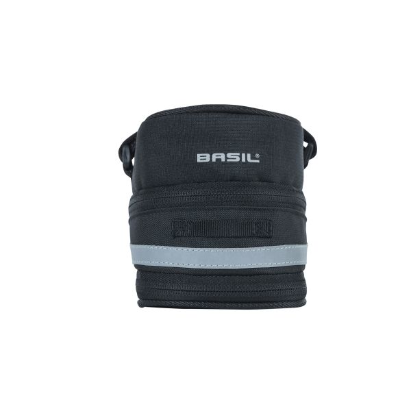 Basil Mada Saddle Bag - Compact, Black, 1L, Velcro, Cykeltilbehør