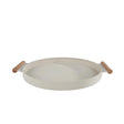Bakke ray beige metal 42x36x3cm