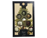 Decoris luksus julekugler blander glas assorteret af naturlige nuancer
