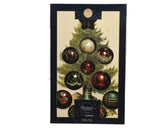 Decoris luksus julekugler blander glas assorterede julefarver