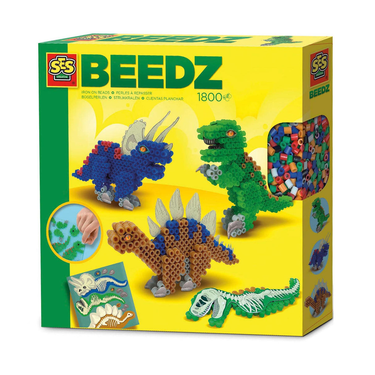 Ses beedz jern på perler dinosaurer 1800 perler