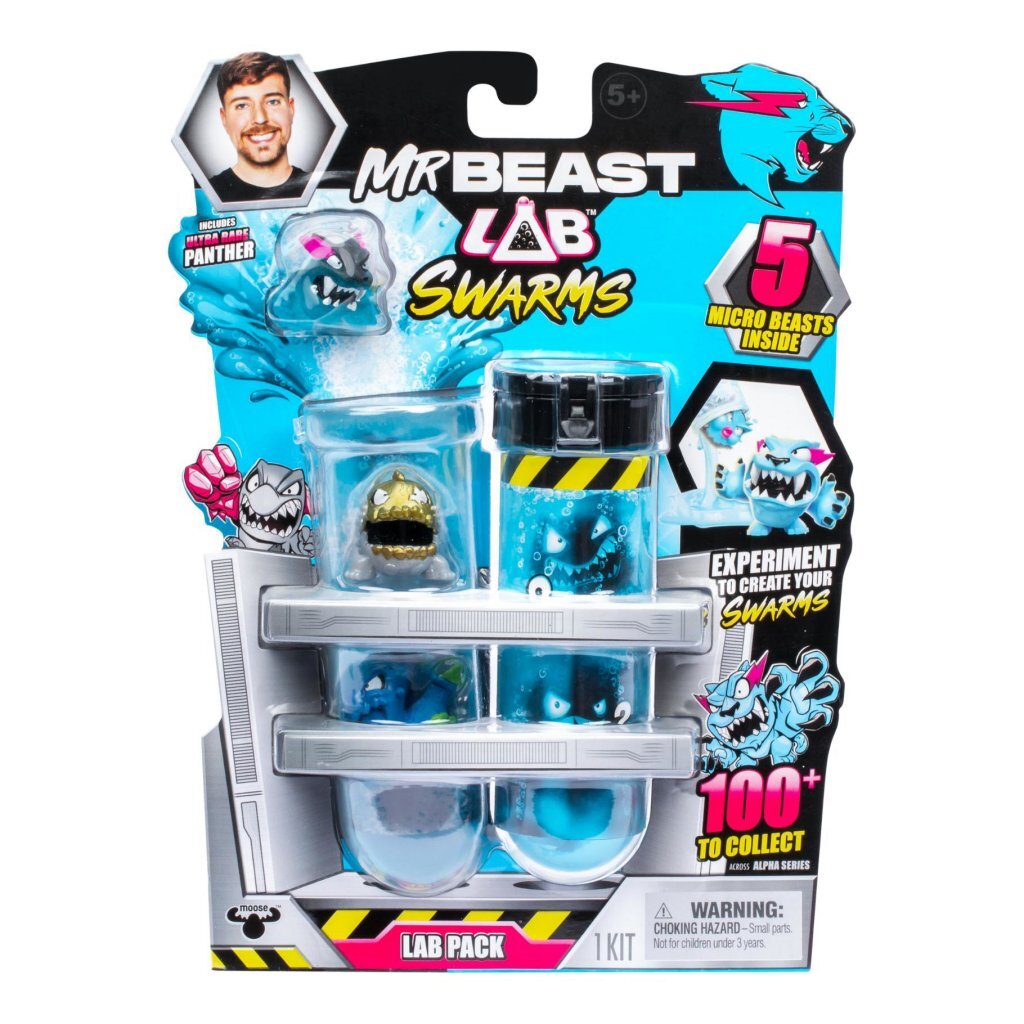 Elglegetøj mrbeast lab swarms lab 5-pak - eksperiment og skab 5 sværme mikro-dyr