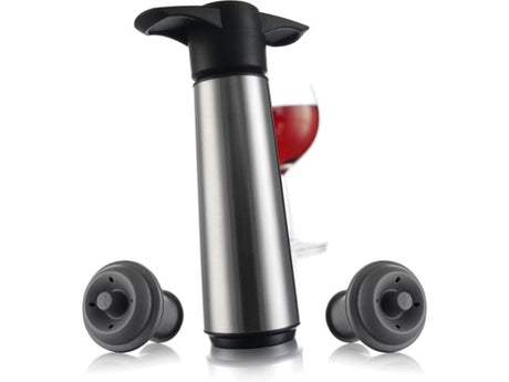Vacu vin vinsparesæt i rustfrit stål