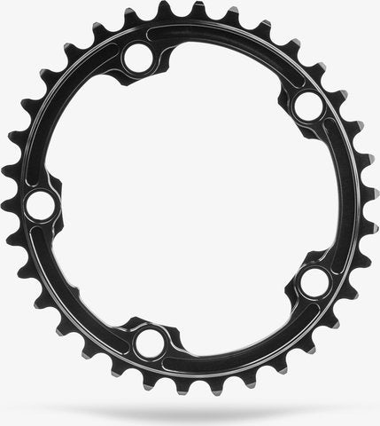 Absolut sort oval road 110 5 bcd kædering til sram