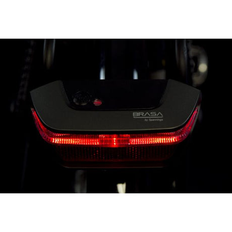 Spanninga bærebaglygte Brasa e-bike 6-12 volt (80 mm montering)