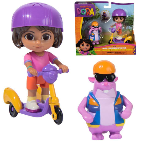 Dora the explorer spin master dora lege figursæt med dora, tico og scooter - legetøj.