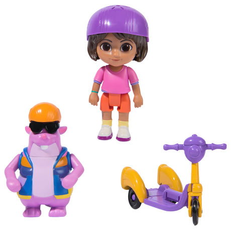 Dora the explorer spin master dora lege figursæt med dora, tico og scooter - legetøj.