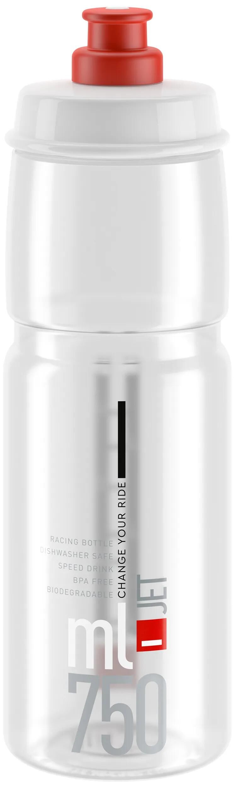 Elite vandflaske jet plus flaske jet plus 750ml klar rød