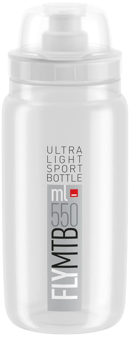 Elite flaske med beskyttelseshætte flyve mtb tex transparent 550ml