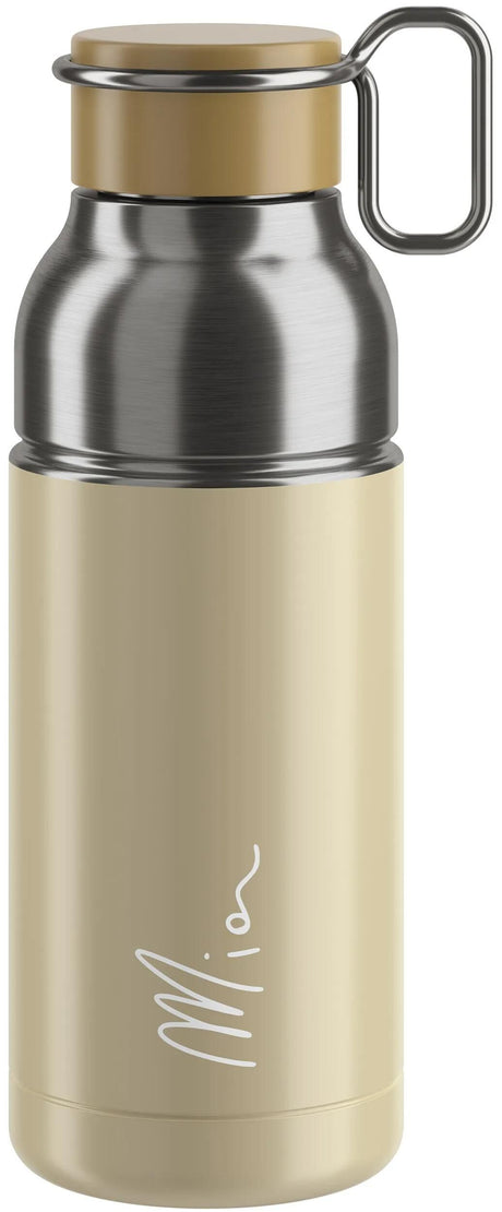 Elite vandflaske mia rustfrit stål flaske mia rustfrit stål 650ml beige sølv
